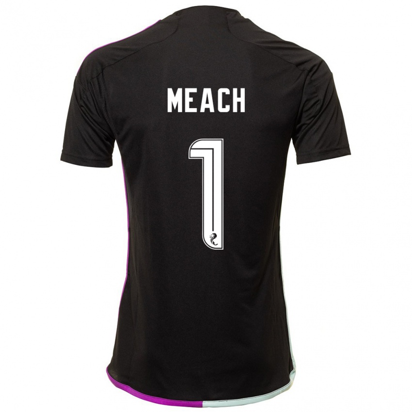 Heren Aaliyah-Jay Meach #1 Zwart Uitshirt Uittenue 2023/24 T-Shirt België