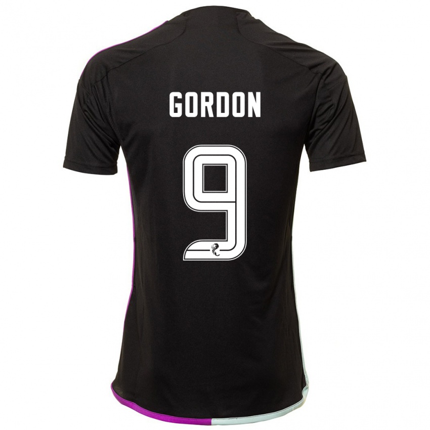 Heren Lauren Gordon #9 Zwart Uitshirt Uittenue 2023/24 T-Shirt België