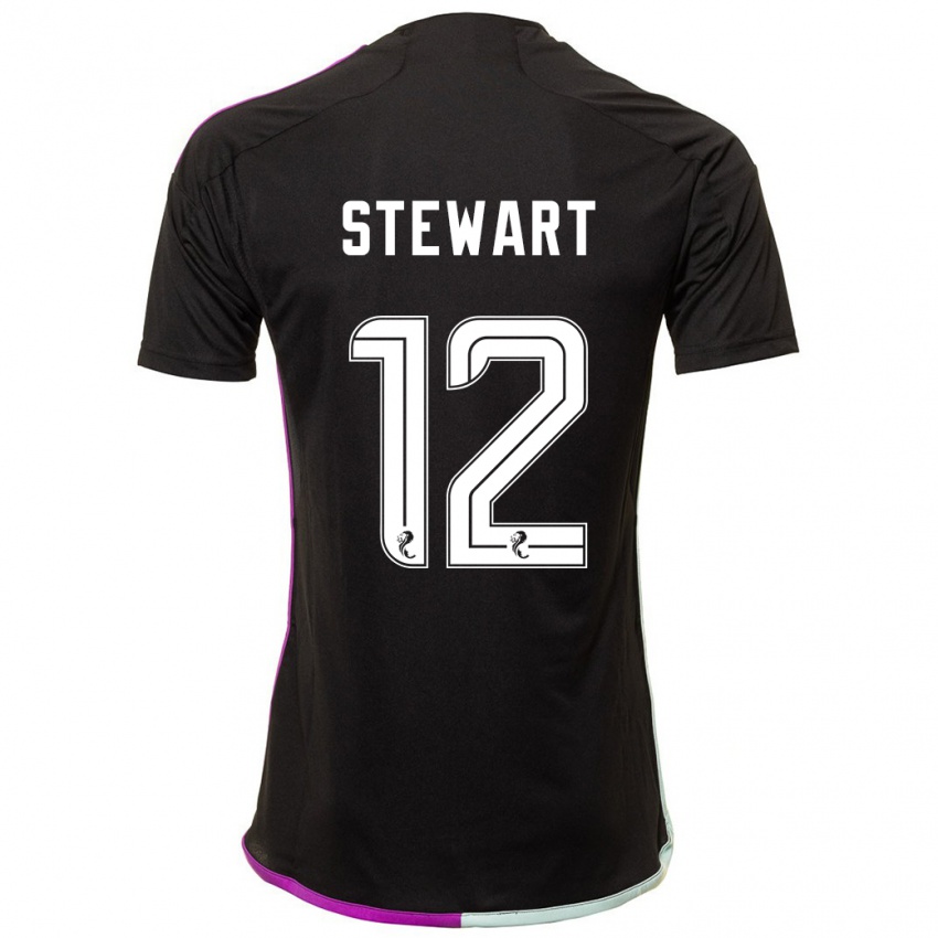 Heren Hannah Stewart #12 Zwart Uitshirt Uittenue 2023/24 T-Shirt België