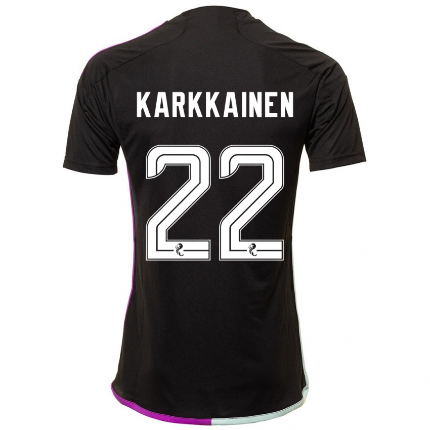 Heren Elena Kärkkäinen #22 Zwart Uitshirt Uittenue 2023/24 T-Shirt België