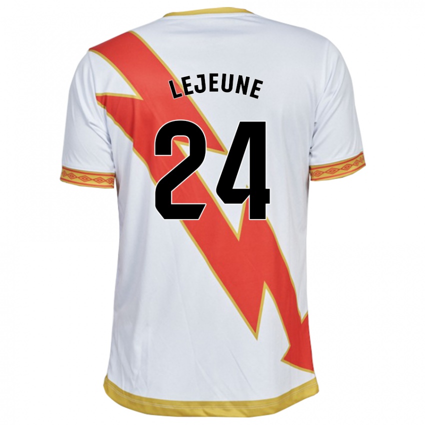 Dames Florian Lejeune #24 Wit Thuisshirt Thuistenue 2023/24 T-Shirt België