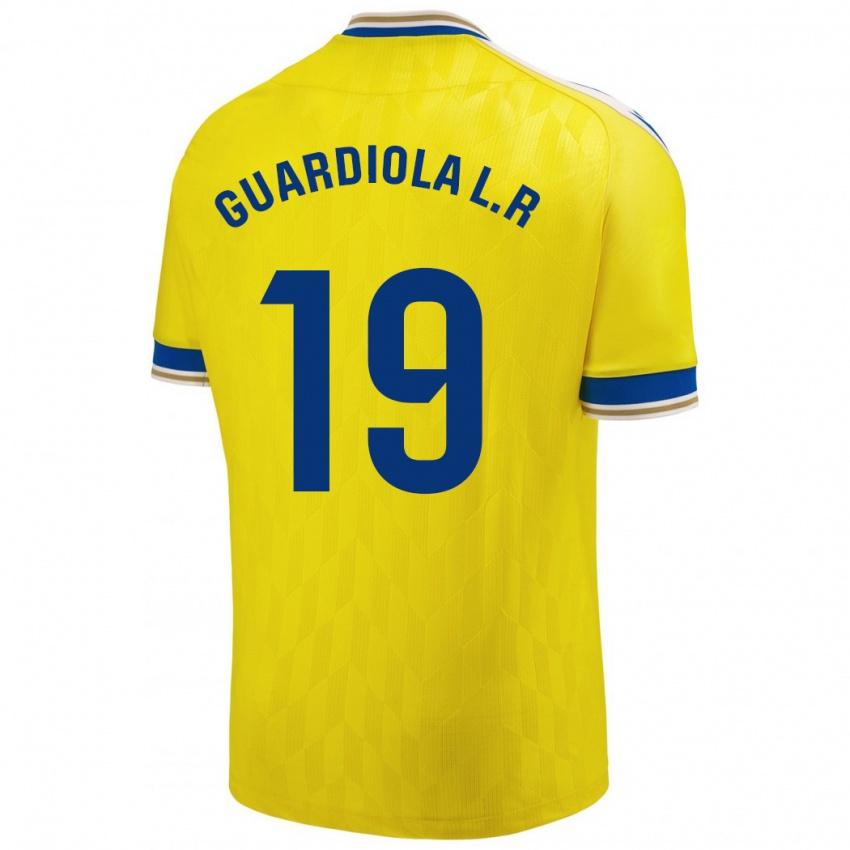 Dames Sergi Guardiola #19 Geel Thuisshirt Thuistenue 2023/24 T-Shirt België