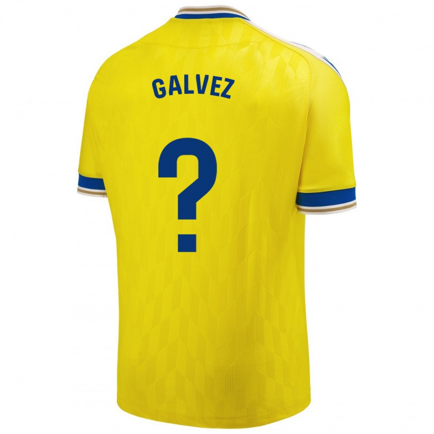 Dames Gonzalo Gálvez #0 Geel Thuisshirt Thuistenue 2023/24 T-Shirt België