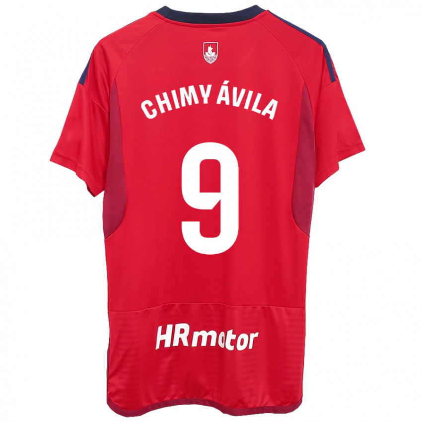 Dames Chimy Ávila #9 Rood Thuisshirt Thuistenue 2023/24 T-Shirt België