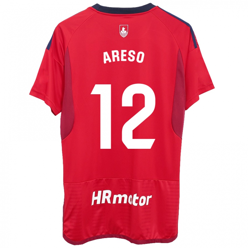 Dames Jesus Areso #12 Rood Thuisshirt Thuistenue 2023/24 T-Shirt België