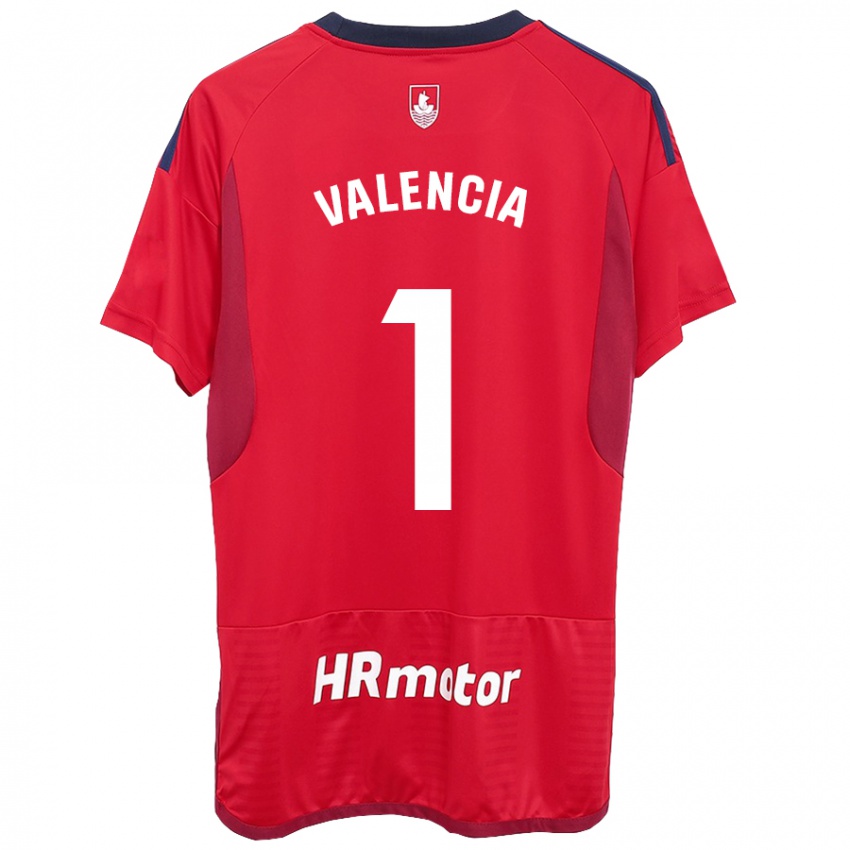 Dames Pablo Valencia #1 Rood Thuisshirt Thuistenue 2023/24 T-Shirt België
