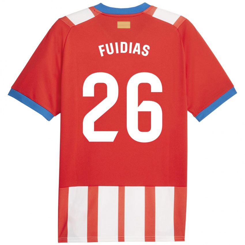 Dames Toni Fuidias #26 Rood Wit Thuisshirt Thuistenue 2023/24 T-Shirt België