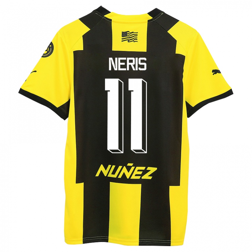 Dames José Neris #11 Geel Zwart Thuisshirt Thuistenue 2023/24 T-Shirt België