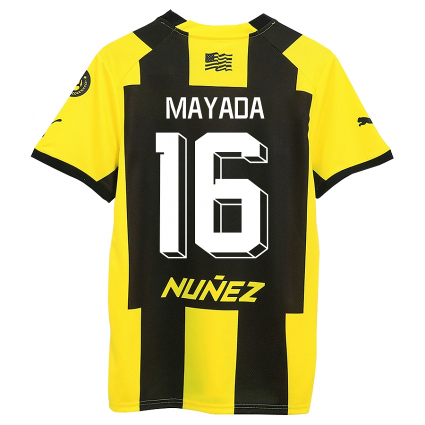 Dames Camilo Mayada #16 Geel Zwart Thuisshirt Thuistenue 2023/24 T-Shirt België