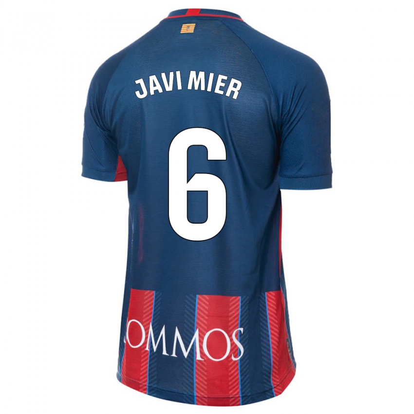 Dames Javi Mier #6 Marine Thuisshirt Thuistenue 2023/24 T-Shirt België