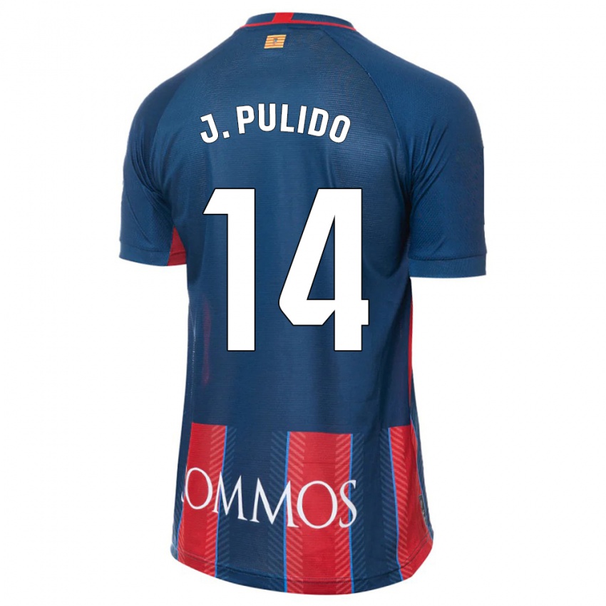 Dames Jorge Pulido #14 Marine Thuisshirt Thuistenue 2023/24 T-Shirt België