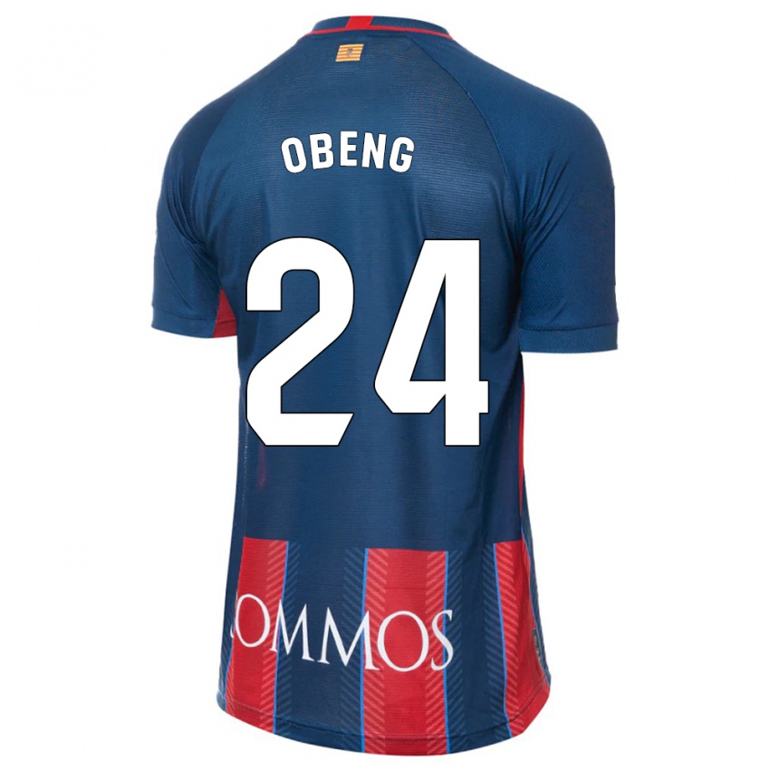 Dames Samuel Obeng #24 Marine Thuisshirt Thuistenue 2023/24 T-Shirt België