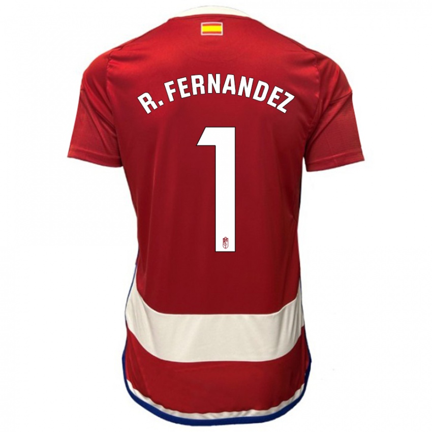 Dames Raúl Fernández #1 Rood Thuisshirt Thuistenue 2023/24 T-Shirt België