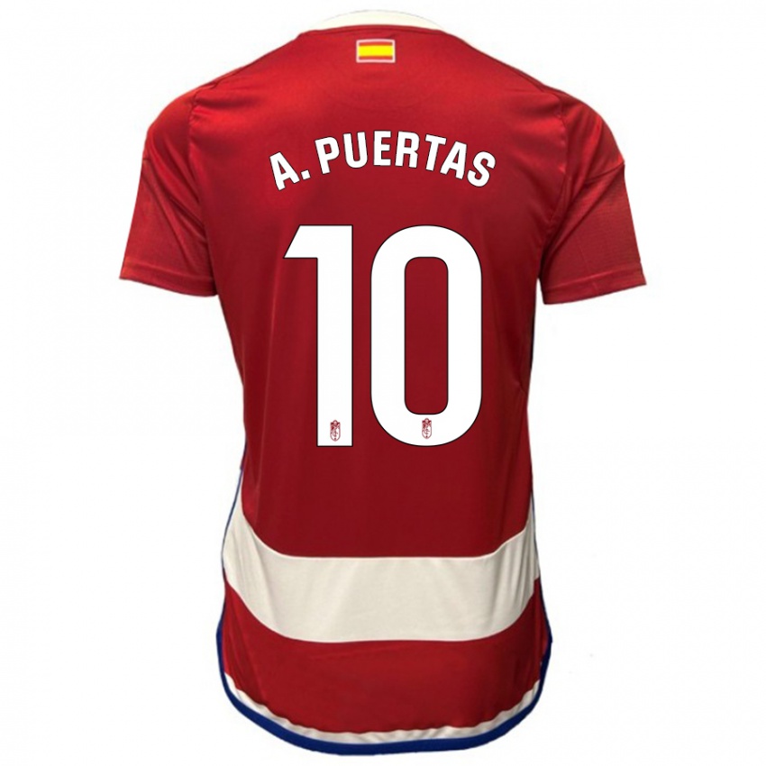 Dames Antonio Puertas #10 Rood Thuisshirt Thuistenue 2023/24 T-Shirt België
