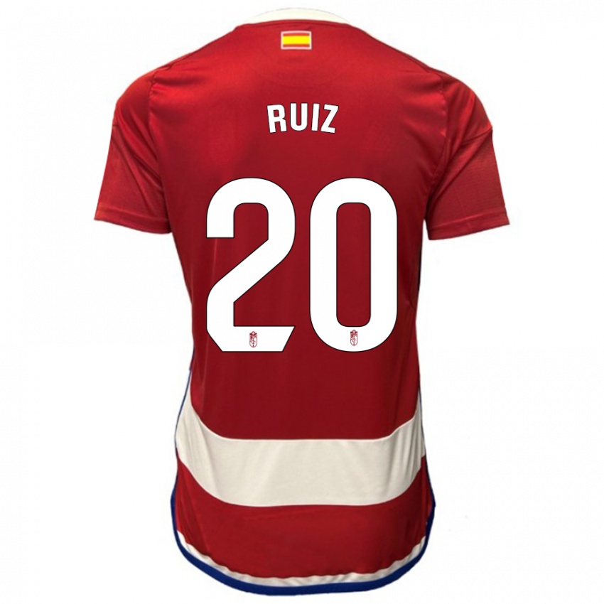 Dames Sergio Ruiz #20 Rood Thuisshirt Thuistenue 2023/24 T-Shirt België