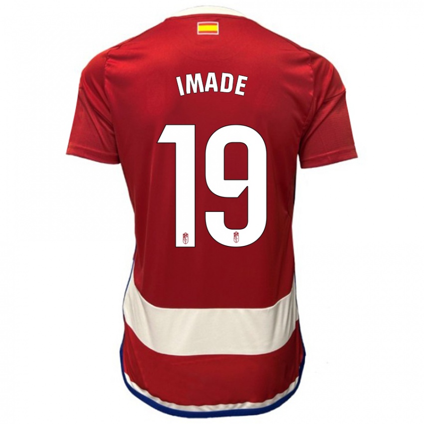 Dames Edna Imade #19 Rood Thuisshirt Thuistenue 2023/24 T-Shirt België