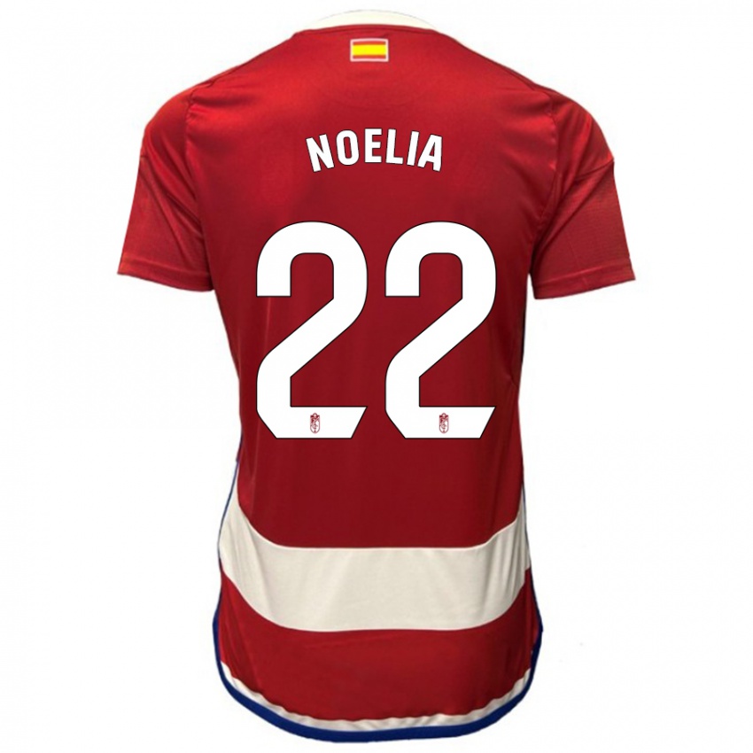 Dames Noelia Salas Mullens #22 Rood Thuisshirt Thuistenue 2023/24 T-Shirt België