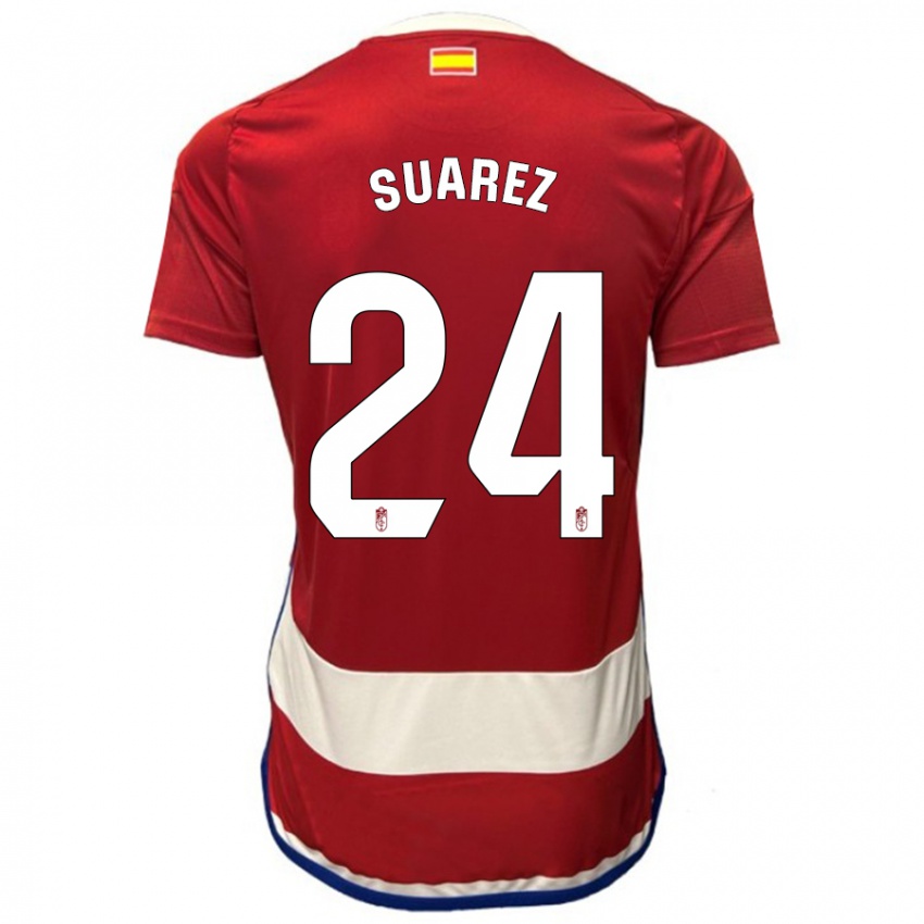 Dames Carlota Suárez #24 Rood Thuisshirt Thuistenue 2023/24 T-Shirt België