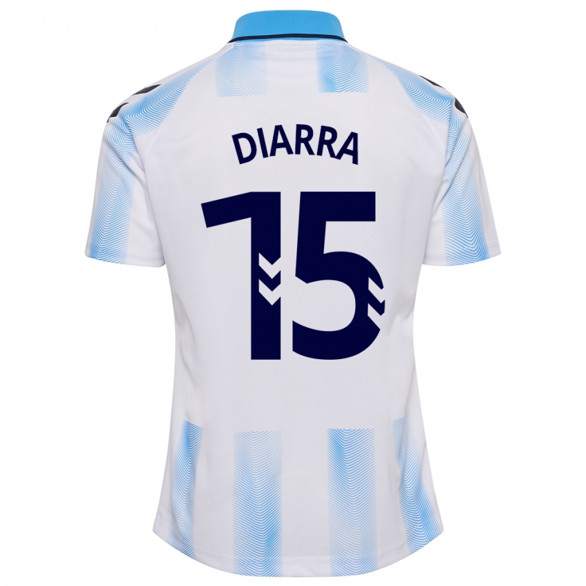 Dames Moussa Diarra #15 Wit Blauw Thuisshirt Thuistenue 2023/24 T-Shirt België