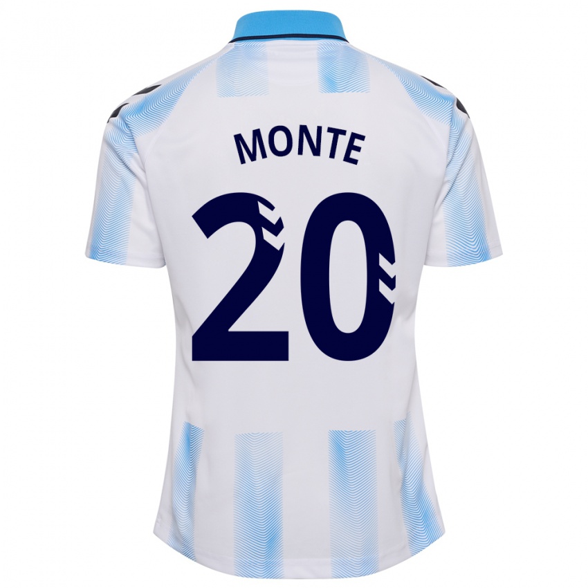 Dames Nélson Monte #20 Wit Blauw Thuisshirt Thuistenue 2023/24 T-Shirt België