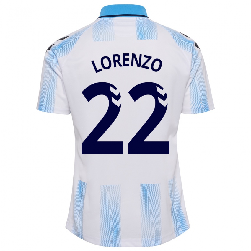 Dames Dani Lorenzo #22 Wit Blauw Thuisshirt Thuistenue 2023/24 T-Shirt België