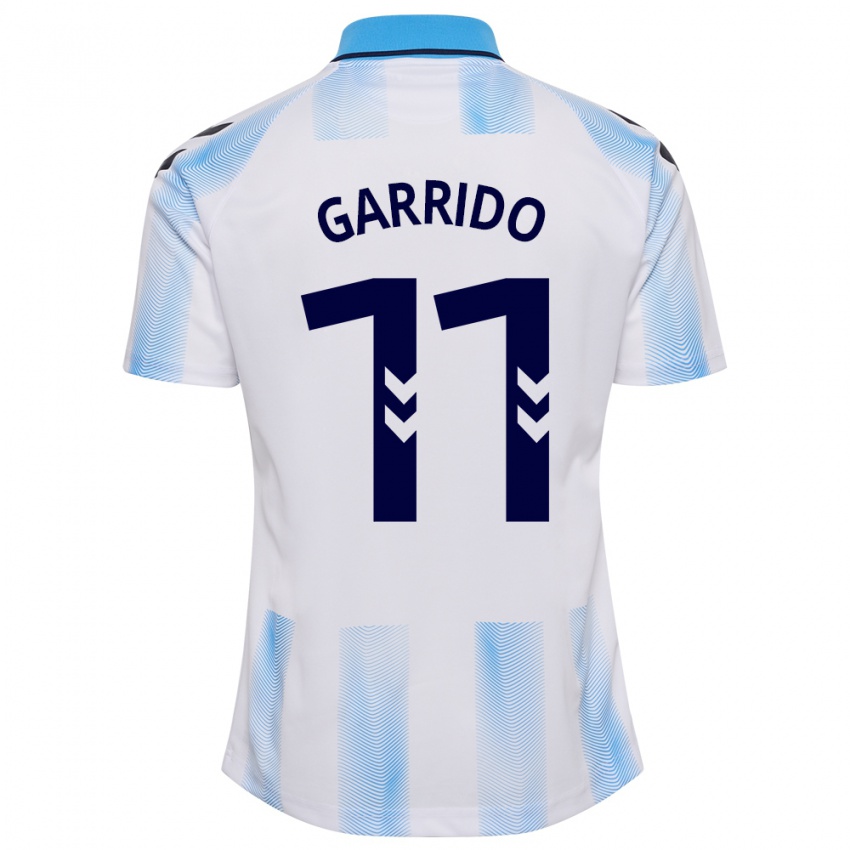 Dames Rafael Garrido #11 Wit Blauw Thuisshirt Thuistenue 2023/24 T-Shirt België