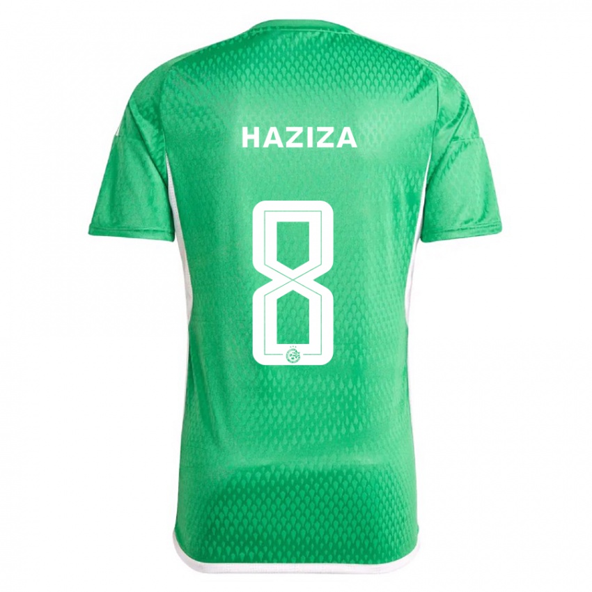 Dames Dolev Haziza #8 Wit Blauw Thuisshirt Thuistenue 2023/24 T-Shirt België