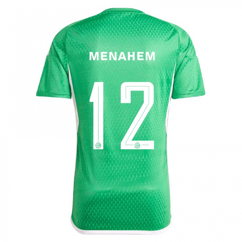 Dames Sun Menahem #12 Wit Blauw Thuisshirt Thuistenue 2023/24 T-Shirt België