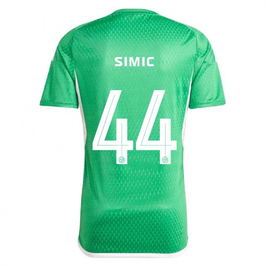 Dames Lorenco Simic #44 Wit Blauw Thuisshirt Thuistenue 2023/24 T-Shirt België