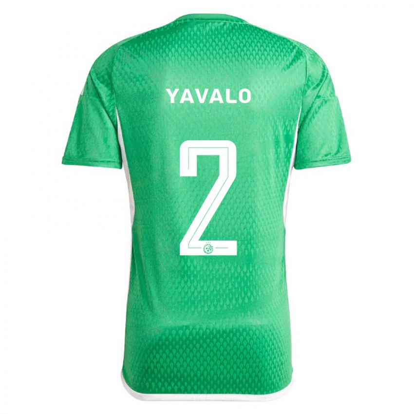 Dames Gatachao Yavalo #2 Wit Blauw Thuisshirt Thuistenue 2023/24 T-Shirt België