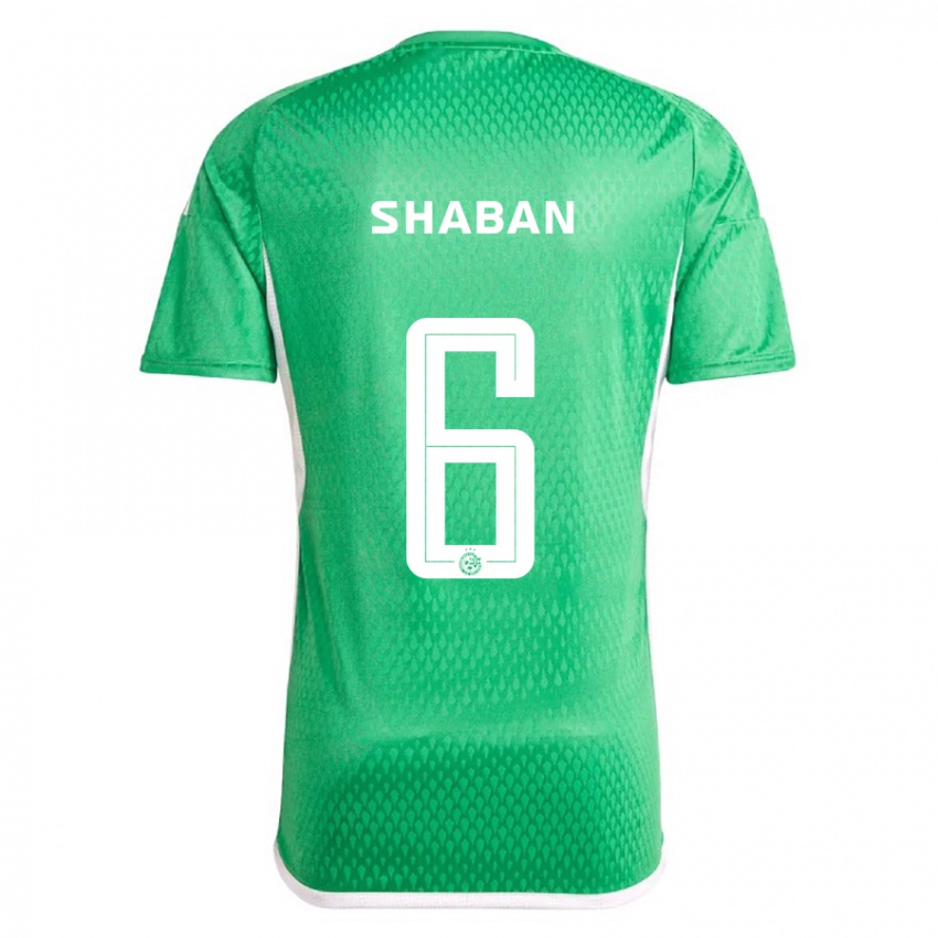 Dames Loay Shaban #6 Wit Blauw Thuisshirt Thuistenue 2023/24 T-Shirt België