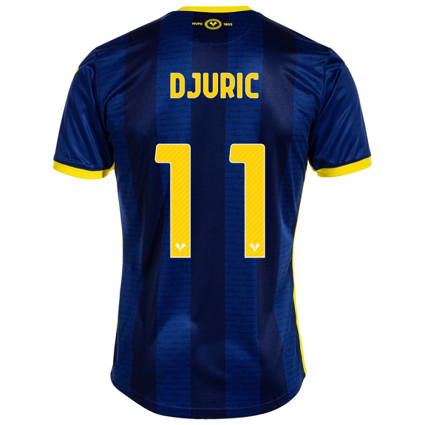 Dames Milan Djuric #11 Marine Thuisshirt Thuistenue 2023/24 T-Shirt België