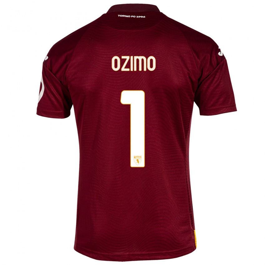 Dames Arianna Ozimo #1 Donkerrood Thuisshirt Thuistenue 2023/24 T-Shirt België