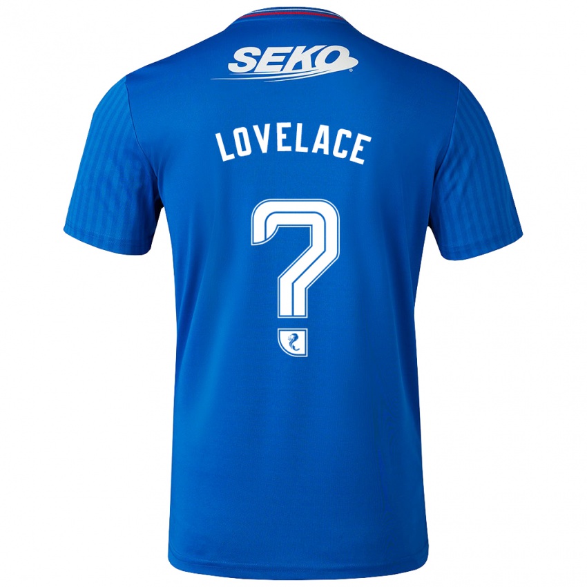 Dames Zak Lovelace #0 Blauw Thuisshirt Thuistenue 2023/24 T-Shirt België