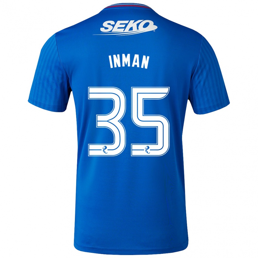 Dames Lucy Inman #35 Blauw Thuisshirt Thuistenue 2023/24 T-Shirt België