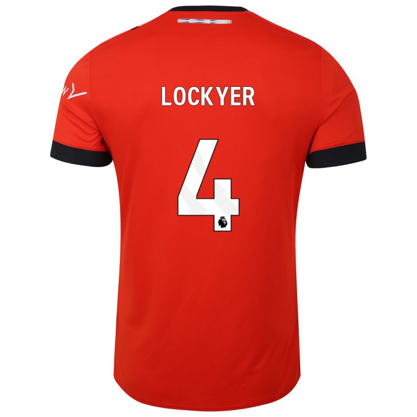 Dames Tom Lockyer #4 Rood Thuisshirt Thuistenue 2023/24 T-Shirt België