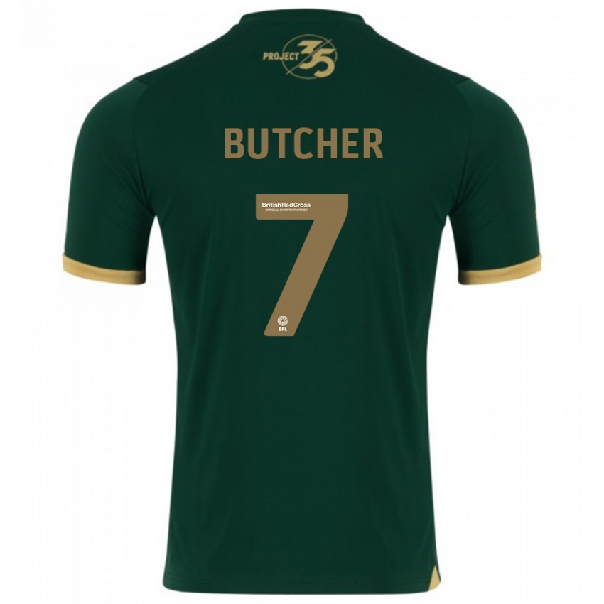 Dames Matt Butcher #7 Groente Thuisshirt Thuistenue 2023/24 T-Shirt België
