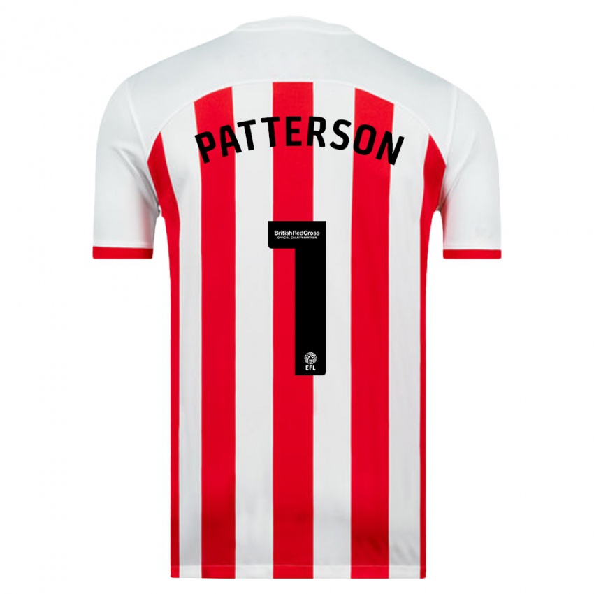 Dames Anthony Patterson #1 Wit Thuisshirt Thuistenue 2023/24 T-Shirt België