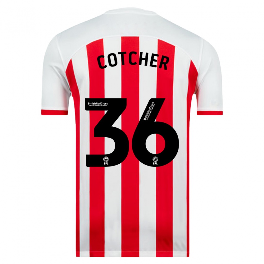 Dames Mason Cotcher #36 Wit Thuisshirt Thuistenue 2023/24 T-Shirt België