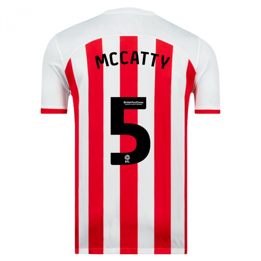 Dames Grace Mccatty #5 Wit Thuisshirt Thuistenue 2023/24 T-Shirt België