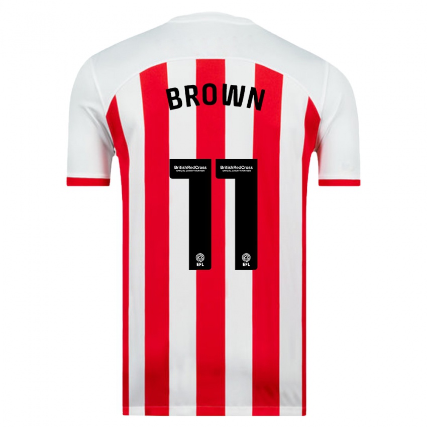 Dames Jessica Brown #11 Wit Thuisshirt Thuistenue 2023/24 T-Shirt België