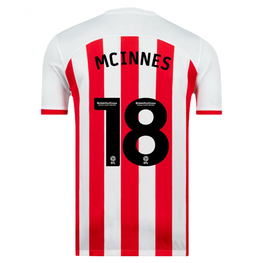 Dames Libby Mcinnes #18 Wit Thuisshirt Thuistenue 2023/24 T-Shirt België