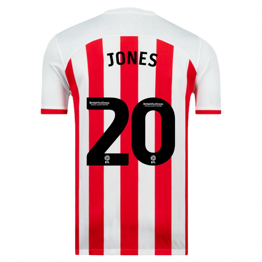 Dames Ellen Jones #20 Wit Thuisshirt Thuistenue 2023/24 T-Shirt België