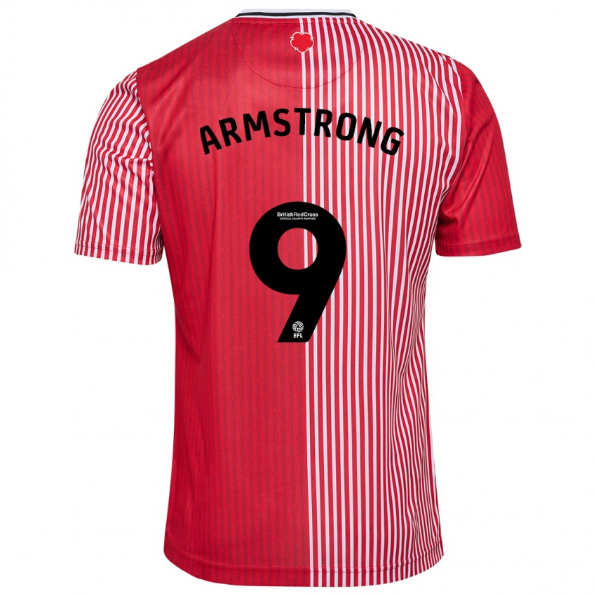 Dames Adam Armstrong #9 Rood Thuisshirt Thuistenue 2023/24 T-Shirt België