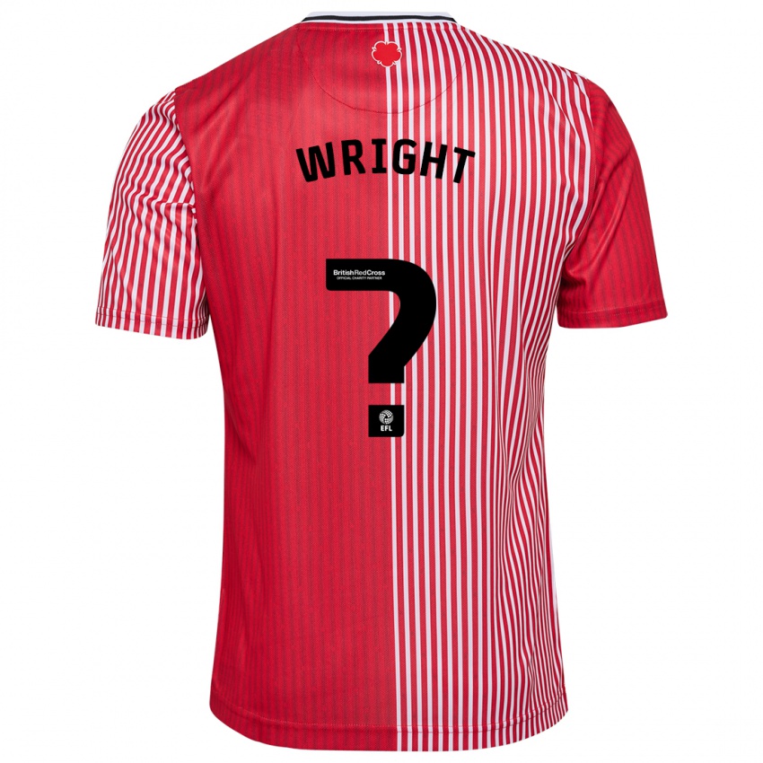 Dames Josh Wright #0 Rood Thuisshirt Thuistenue 2023/24 T-Shirt België
