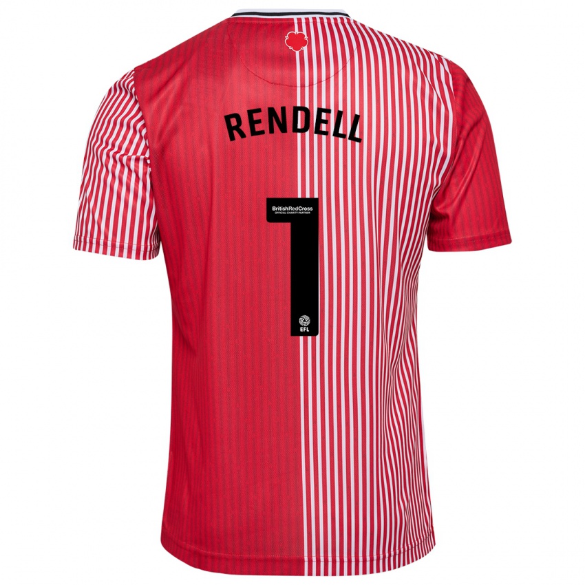 Dames Kayla Rendell #1 Rood Thuisshirt Thuistenue 2023/24 T-Shirt België