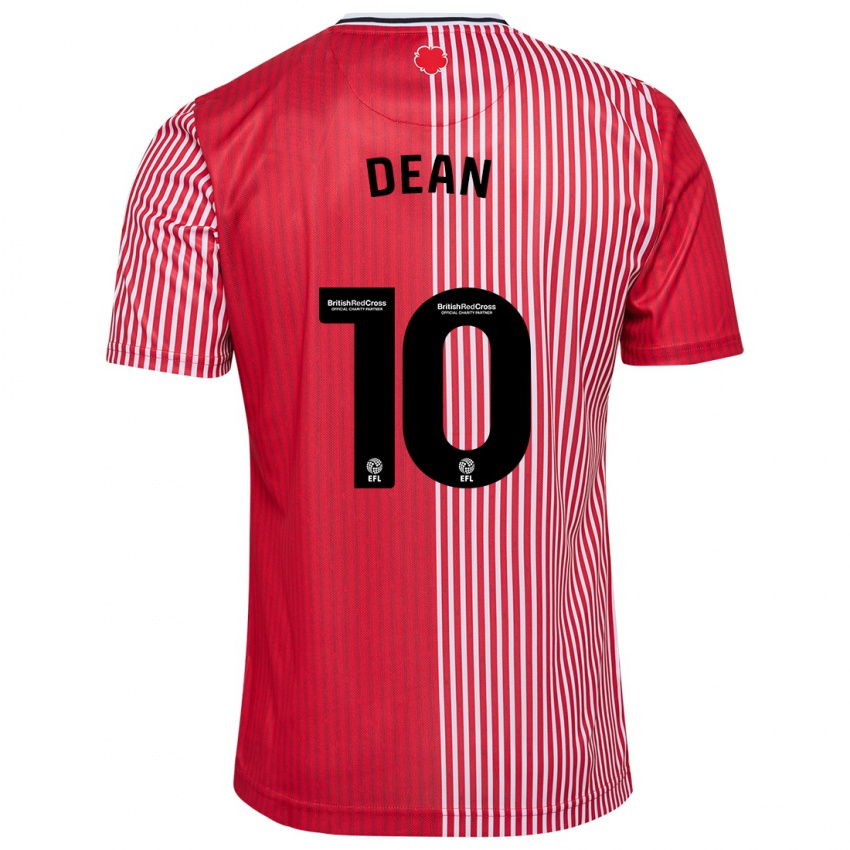 Dames Rianna Dean #10 Rood Thuisshirt Thuistenue 2023/24 T-Shirt België