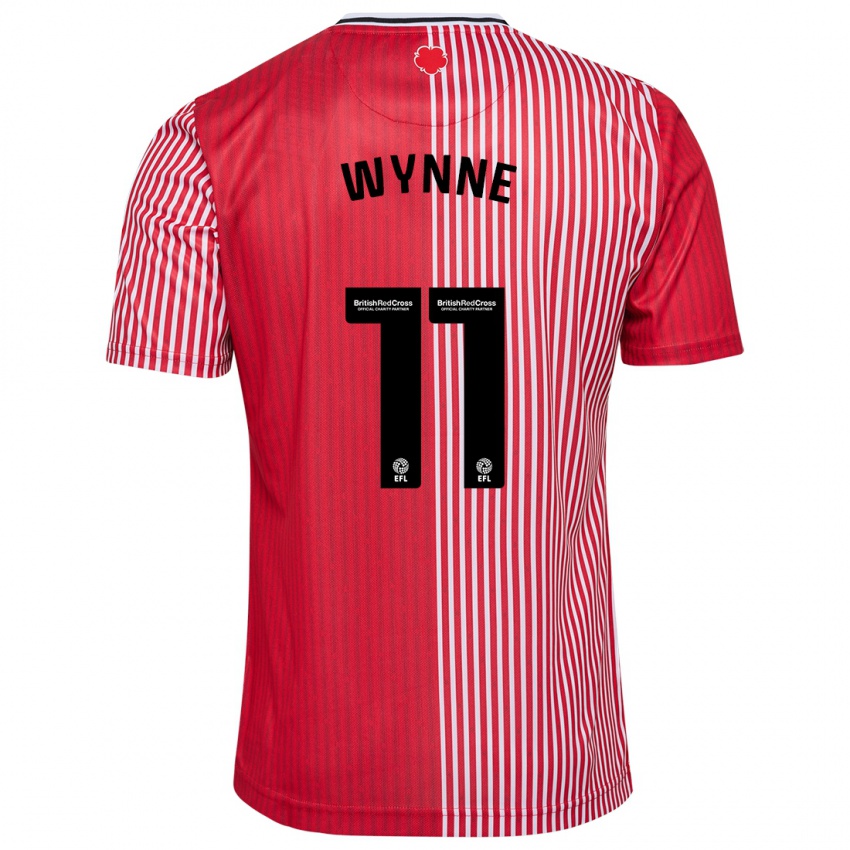 Dames Megan Wynne #11 Rood Thuisshirt Thuistenue 2023/24 T-Shirt België