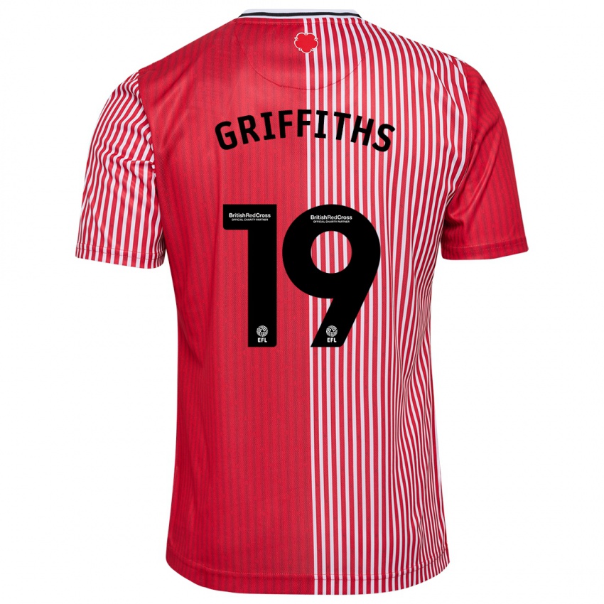 Dames Alice Griffiths #19 Rood Thuisshirt Thuistenue 2023/24 T-Shirt België