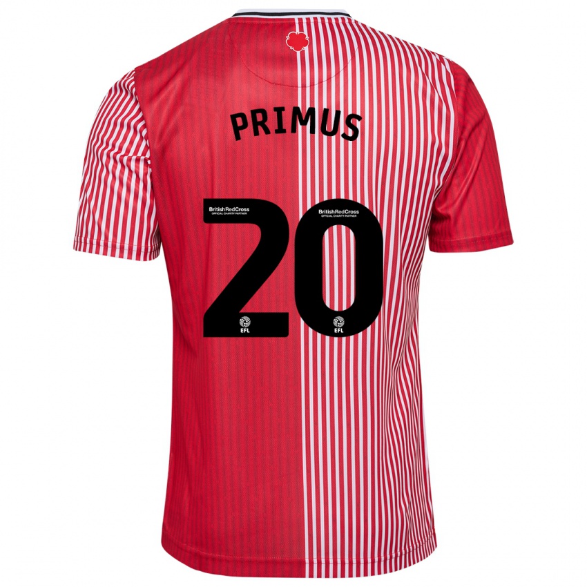 Dames Atlanta Primus #20 Rood Thuisshirt Thuistenue 2023/24 T-Shirt België